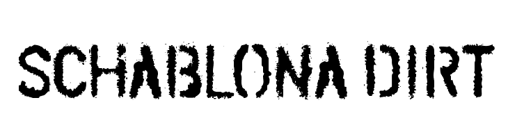 SCHABLONA DIRT  Free Fonts Download