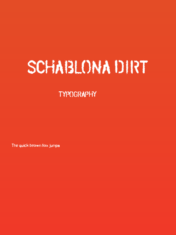 SCHABLONA DIRT Poster