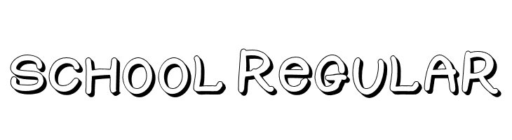 SCHOOL-Regular  Descarca Fonturi Gratis