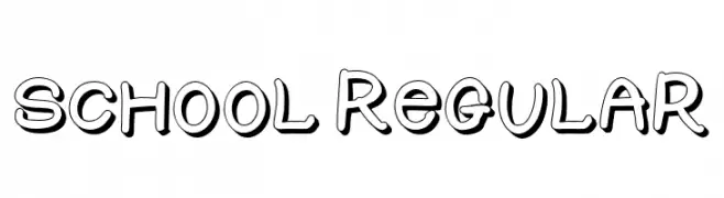 SCHOOL-Regular  Free Fonts Download