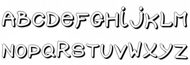 SCHOOL-Regular フォント 大文字