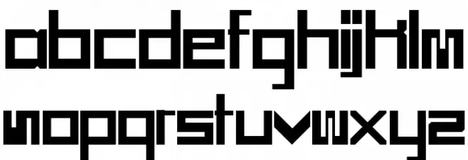 SCI FI BOX Font LOWERCASE