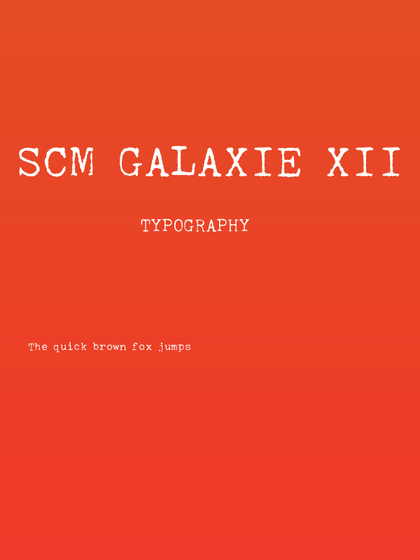 SCM Galaxie XII Poster