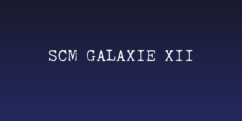 SCM Galaxie XII Social Header