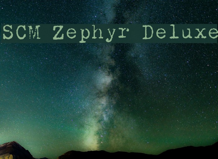 SCM Zephyr Deluxe Example 1