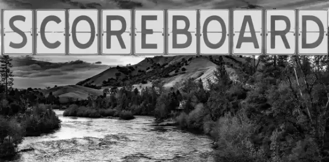 SCOREBOARD Font examples