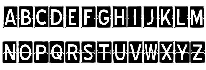 SCOREBOARD Font LOWERCASE
