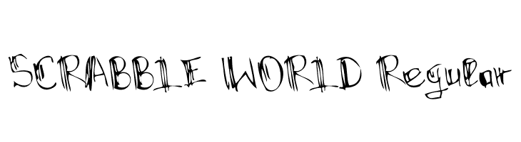 SCRABBLE WORLD Regular  font caratteri gratis