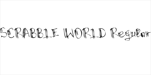 SCRABBLE WORLD Regular Logo