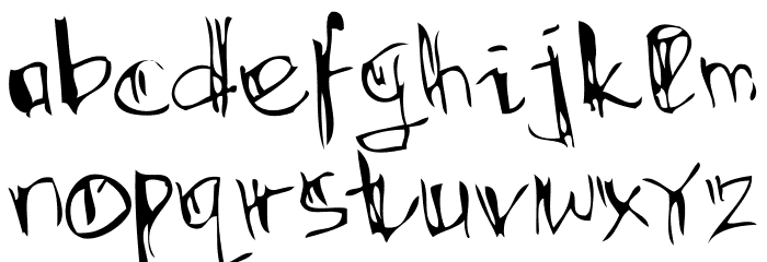 SCRABBLE WORLD Regular Font LOWERCASE