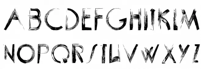 SCRAPIST-Regular Font Litere mari