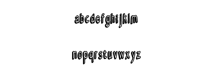 SCREAM IN PAIN Font LOWERCASE