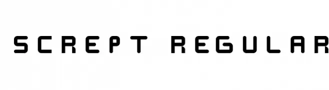 SCREPT  Regular  Frei Schriftart Herunterladen