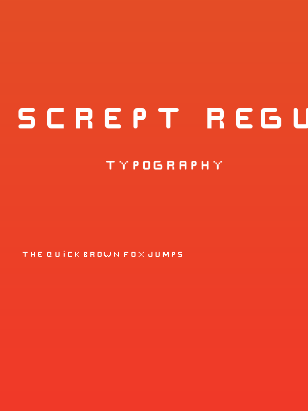 SCREPT  Regular Poster