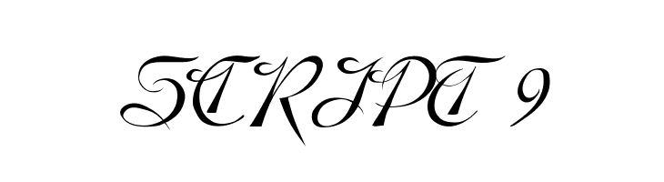 SCRIPT 9 Font