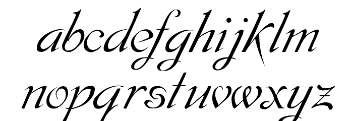 SCRIPT 9 Font LOWERCASE