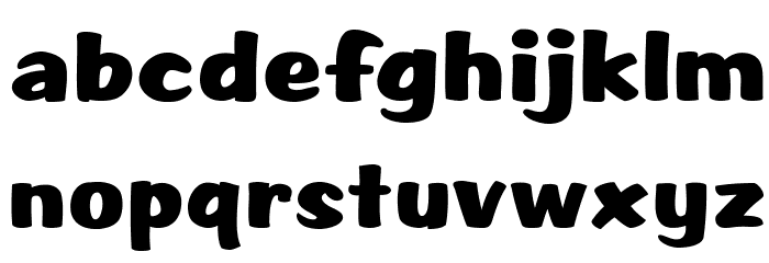 SCRIPT1 Rager Hevvy Normal Font LOWERCASE