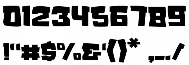 SCRUBLAND Font OTHER CHARS