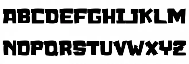 SCRUBLAND Schriftart Groß
