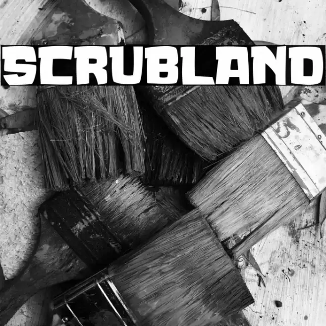 SCRUBLAND Font examples