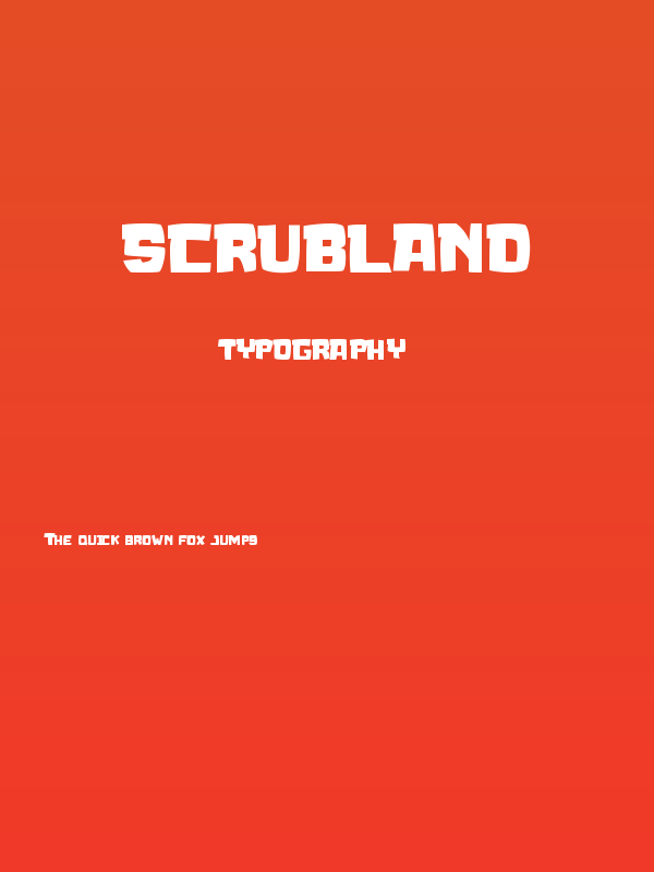 SCRUBLAND Poster