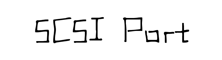 SCSI Port  नि: शुल्क फ़ॉन्ट्स डाउनलोड