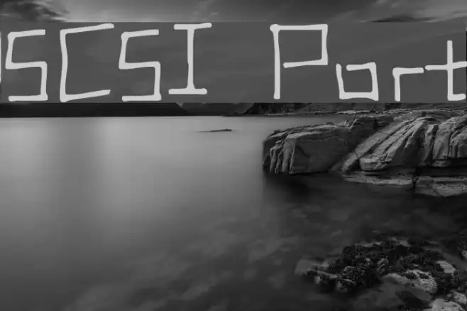 SCSI Port Font examples