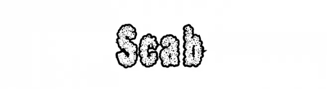 Scab  Скачать бесплатные шрифты