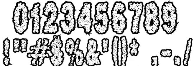 Scab フォント その他の文字