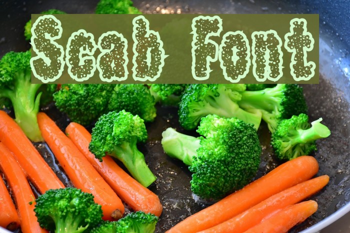 Scab Font examples