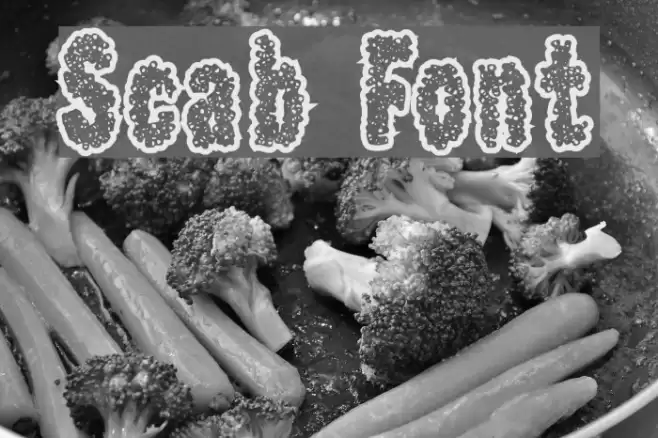 Scab フォント examples