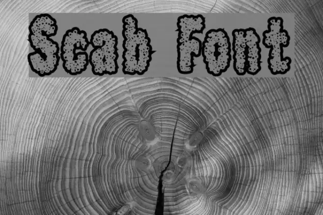 Scab フォント examples