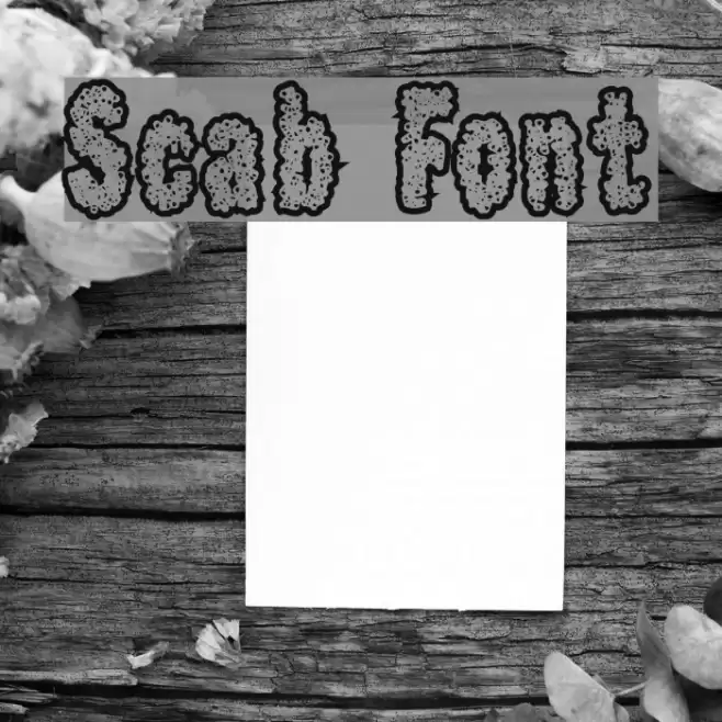 Scab フォント examples