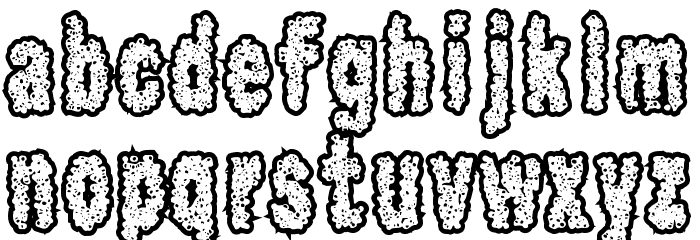 Scab Font LOWERCASE