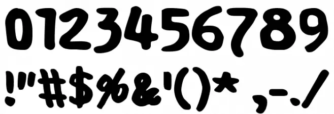 Scabber Шрифта ДРУГИЕ символов