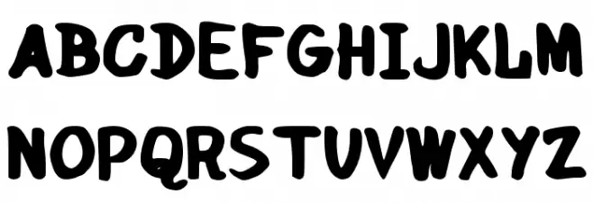 Scabber Шрифта ВЕРХНИЙ