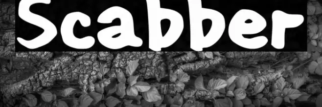 Scabber Шрифта examples