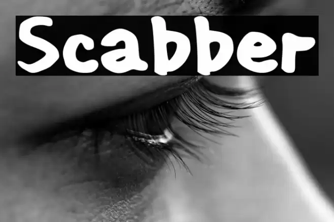 Scabber Шрифта examples