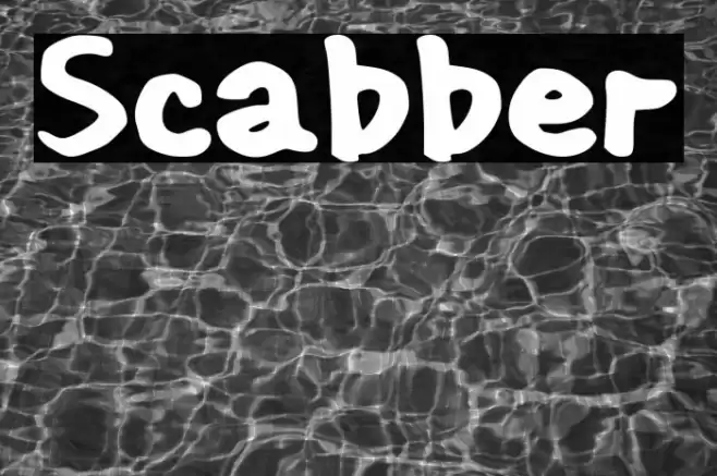 Scabber Шрифта examples