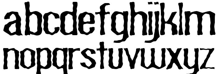 Scaberous Font LOWERCASE