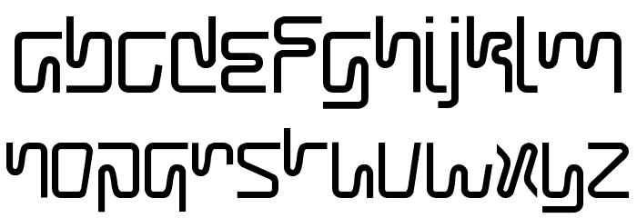 Scable Font LOWERCASE