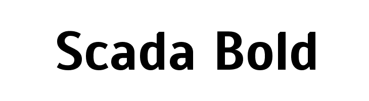 Scada Bold Font