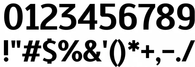 Scada Bold Font OTHER CHARS