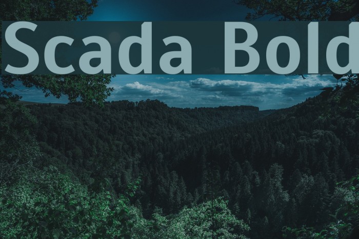 Scada Bold Font examples