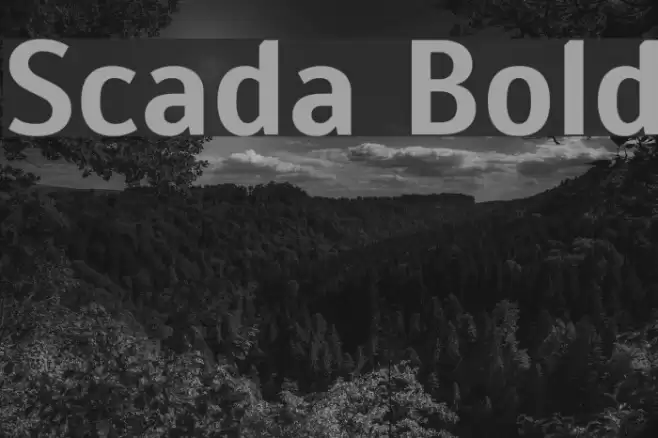 Scada Bold Font examples
