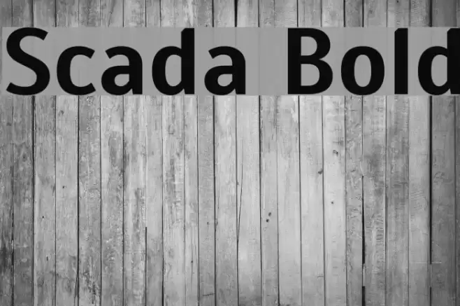 Scada Bold Font examples
