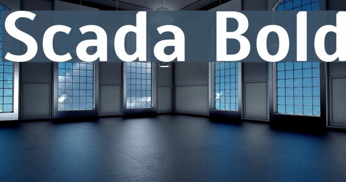 Scada Bold Font examples