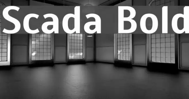 Scada Bold Font examples