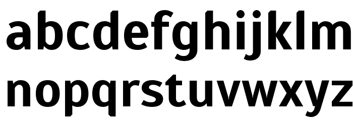 Scada Bold Font LOWERCASE