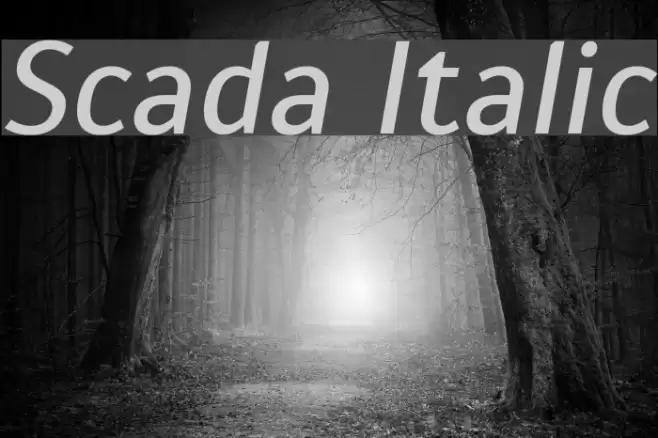Scada Italic Fuentes examples
